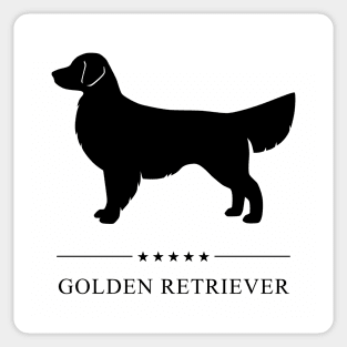 Golden Retriever Black Silhouette Sticker